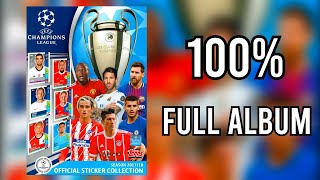 Topps Full Sticker Album Champions League 2017-2018 100% - COMPLETE, LLENO, COMPLETO, ЗАПОЛНЕННЫЙ