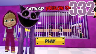 CATNAP VS MASHA BARRY'S PRISON RUN! SCARY OBBY Full With Masha Gameplay 332 #roblox