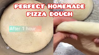 Perfect homemade pizza dough recipe | Sasha’s Homemade Cooking