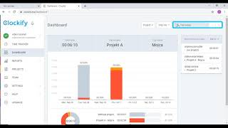 CLOCKIFY - STATISTIČNI IN KRONOLOŠKI PREGLED NAŠIH AKTIVNOSTI S PROGRAMOM CLOCKIFY