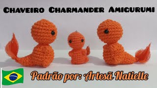 Charmander Amigurumi Chaveiro