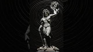 Dynamic Animation of Perseus Triumphantly Holding Medusa's Head | Ancient Greek Myth Revived