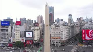 Comenzaron las tareas de mantenimiento en el Obelisco. Parte 1.