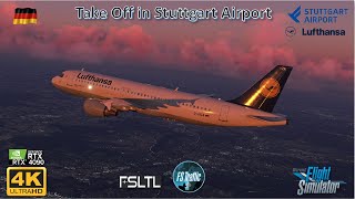 FS 2020 - A Passenger Life - Take Off in Stuttgart A320 Lufthansa with comined views