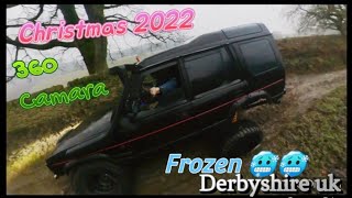 frozen Derbyshire Christmas 2022 200tdi landrover insta 360 one rs camara