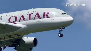 20/20 View Qatar A380 Landing!