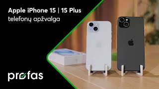 Apple iPhone 15 | iPhone 15 Plus išmaniųjų telefonų apžvalga