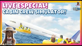 Live Especial: Cabin Crew Simulator! ✈️ [Roblox] [Canal da Geninho]