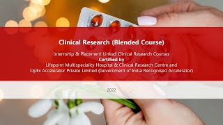 Internship & Placement Linked Clinical Research Courses