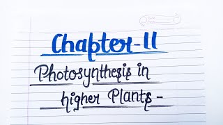 Photosynthesis in Higher Plants 🌱 Class 11th Biology Chapter 11 Handwritten Notes #video #biology