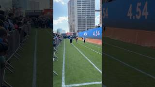 40-yard dash at the NFL draft!