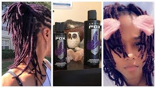 Loc Dye From Copper to Purple Locs | GatHouse Fitness [146]