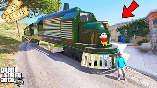 Franklin and Shinchan WIN Vintage TRAIN Ticket LOS SANTOS Railway in GTA V