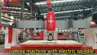 Hualong Machinery Cnc Stone Cutting quartz marble countertop processing 5 Axis Bridge Saw Machine