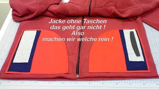 Eine Jacke OHNE Taschen - das geht gar nicht - also ! machen wir welche rein - Lilo Siegel