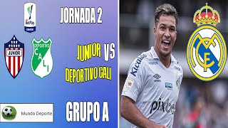 Grupo A: Junior se enfrenta a Deportivo Cali Cuadrangular 2023 | ¿Marcos Leonardo al Real Madrid?