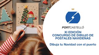 Dibuja tu navidad con el puerto. XI edición del concurso de dibujo de postales navideñas.