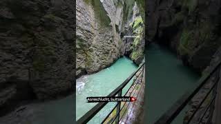 Exciting morning in Aareschlucht.  #traveling #travel #travelchannel #adventure #vlogs #vlog