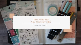 PLAN WITH ME NOVEMBER 22nd-NOVEMBER 28th IN MY HOBONICHI COUSIN!