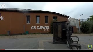 Virtual Belfast VR video of C.S. Lewis Square (Cronicles of Narnia), Connswater, East Belfast