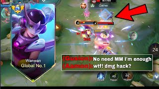 ENEMIES WITH NO MARKSMANSHIP - TOP 1 GLOBAL WANWAN | MLBB #mlbb #wanwan #scrennysgaming