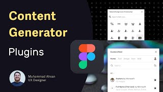 Figma plugins for Content Generation - Speedup your UI Design workflow