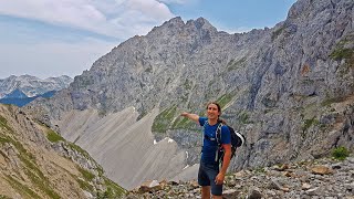 Durch raue Felslandschaften über das Dammkar auf den Karwendel