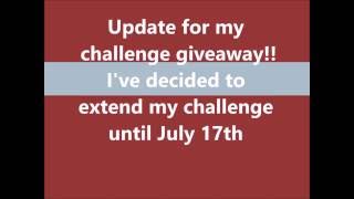 GIVEAWAY CHALLENGE UPDATE!!!