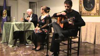 Conferencia-recital el "Flamenco y Andalucía" de Jose Luis Buendia, Carmen Gersol y Jose Rojo. 1.2