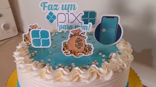 BOLO DE ANIVERSARIO SIMPLES FACIL DE CONFEITAR...