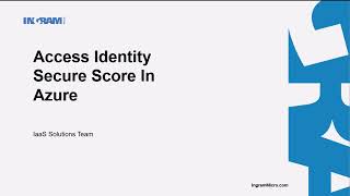 Access Identity Secure Score in Azure