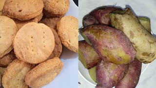 Sweet potatoes Biscuits. Step by step process