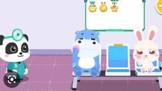 Baby Panda: Dental care.|Little  rabbit has a toothache. | kids game video