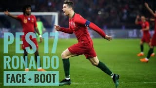 Pes 17 Ronaldo New Face + CR7 New Boot