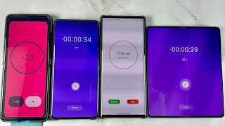 Alarm Clock & Timer On Motorolla Razr 40 Ultra + LG Wing + Samsung Galaxy Fold 5 + Samsung S20