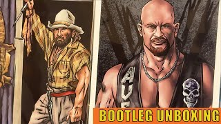 Bootlegs 4 Charity Unboxing Solo play rpg Filsinger Games Legends of Wrestling Steve Austin Skinner