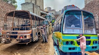 Handmade Hino Bus Production in Pakistan || Amazing Manufacturing of  Passenger Bus