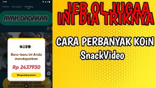 iniGiLa!! Undang Teman Otomatis Snackvideo - CARA NUYUL PERBANYAK KOIN SNACKVIDEO