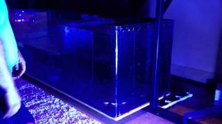 Pull out aquarium sliding sump design