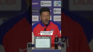 Simeone sobre la sanción al Metropolitano | UniversoAtleti #shorts #atleticomadrid #simeone