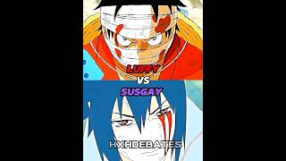 Sasuke vs Luffy #shorts #anime #fyp #viral #onepiece #naruto #edit #vs #debates #luffy