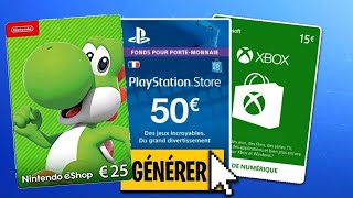 TUTO FR 2024 : COMMENT AVOIR CARTES SWITCH, PSN, XBOX GRATUITEMENT EN ILLIMITÉ (100% FONCTIONNEL)