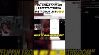 KAI CENAT goes on PRETTYBOYFREDO’S INSTAGRAM LIVE😂😂😂