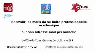 Comment rediriger ses mails du webmail académique vers une boîte personnelle ?