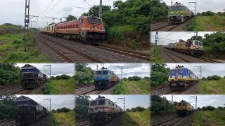 Best of September 2024 Part-1 ft. (33 in 1) Speeding Passenger & Freight Trains At Akurdi