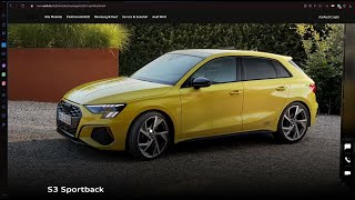 Audi S3 Sportback Konfigurator