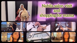 Pakistan series day 17 | keratin, hair cut and mani padi at nabila | mama ko shopping kerwai