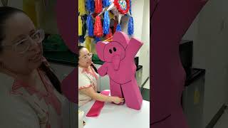 como hacer relieve en la piñata ely  la elefantita y vistiendola con mi tecnica favorita