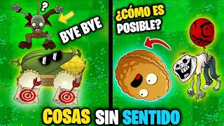 COSAS QUE NO TIENEN SENTIDO en Plantas vs Zombies | PVZ 1