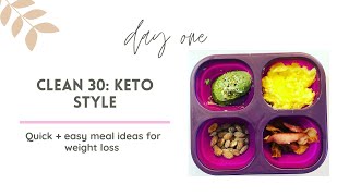 Keto Clean 30 | What I Ate Today | Intermittent Fasting + Keto Meals